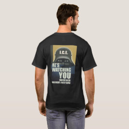 Er beobachtet dich 2026 - Rückseitendruck T-Shirt