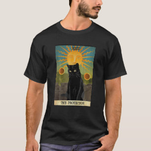 Er Beschützer Arot Schwarze Katze Mystische Arot K T-Shirt