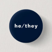 Er bevorzugten Geschlecht Pronouns Lgbtq Pride Mar Button (Vorderseite)
