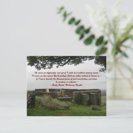 Er bewegt mich anders - Wutherings Postkarte (Stehend Vorderseite)