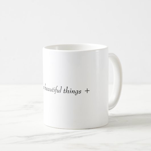 Er braut schöne Dinge Kaffeetasse (VorderseiteRechts)