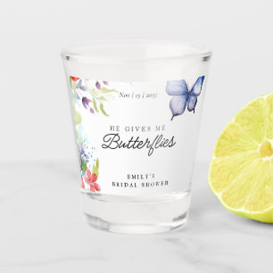 Er bringt mich zum Herzklopfen Brautparty Schnapsglas
