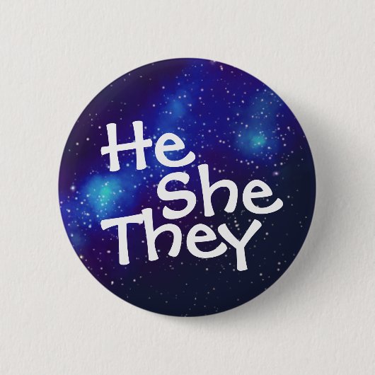 Er bzw. sie bzw. sie/sie passen die Galaxy Pronoun Button (Vorderseite)