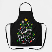 ER Christmas Tree Crew Emergency Room Nurse Schürze (Vorderseite)