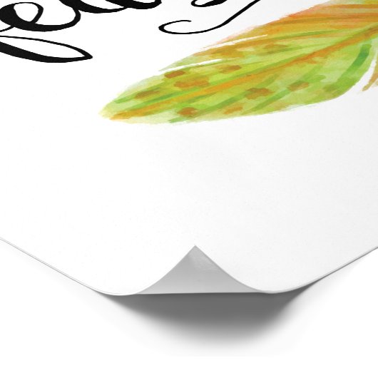 Er deckt Ihre Kunstdrucke ab Poster (Ecke)