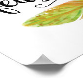 Er deckt Ihre Kunstdrucke ab Poster (Ecke)