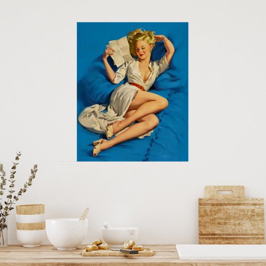 Er denkt, ich sei zu gut, um ein echtes Button zu Poster (Küche)