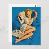 Er denkt, ich sei zu gut, um ein echtes Button zu Postkarte (Vorne/Hinten)