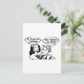 Er denkt, sie denkt. postkarte (Stehend Vorderseite)