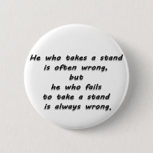 "Er, der ein Stand… "Zitat nimmt Button