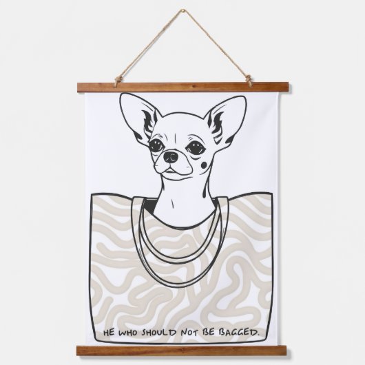 Er, der nicht gezähmt werden sollte wandteppich mit holzrahmen (Vorderseite)