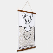 Er, der nicht gezähmt werden sollte wandteppich mit holzrahmen (Gewinkelt)