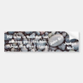 Er, der ohne Sünde ist Autoaufkleber (Vorne)