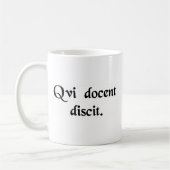 Er, der unterrichtet, lernt kaffeetasse (Links)