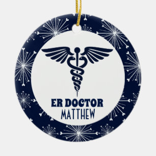 ER Doctor Emergency Room Arzt Keramik Ornament