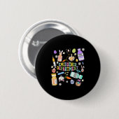 Er Easter Nurse Crew Easter Day Emergency Room Nur Button (Vorne & Hinten)
