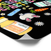 Er Easter Nurse Crew Easter Day Emergency Room Nur Poster (Ecke)