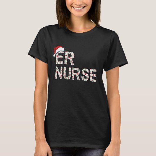 ER Emergency Nurgency Weihnachtsfest T-Shirt (Vorderseite)
