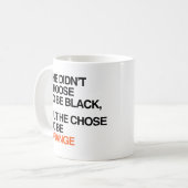 Er entschied sich, orange zu sein kaffeetasse (Vorderseite Links)