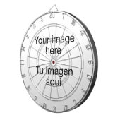 Er entwirft dein Ziel der Speere mit Foto auf die Dartscheibe (Vorderseite rechts)
