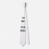 Er entwirft deine eigene Krawatte mit deinen (Vorderseite)