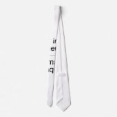 Er entwirft deine eigene Krawatte mit deinen (Rückseite)