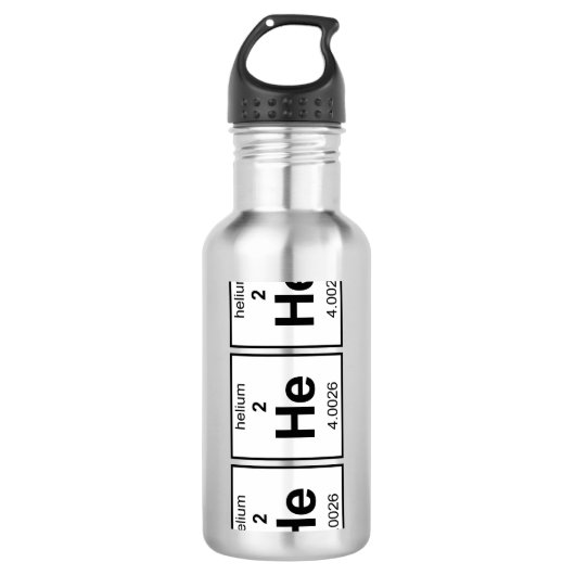Er er er Periodensystem Edelstahlflasche (Vorderseite)