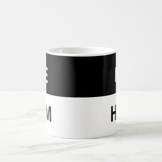 Er/er Pronos Black & White Morphing Tasse (Mittel)