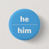 Er/er Pronoun Button, 1¼ Zoll Taste Button (Vorderseite)