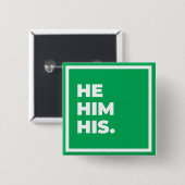 Er/Er/sein Pronoun-Button Button (Vorne & Hinten)