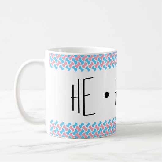 Er/Er/Seine Pronomen Kaffeetasse (Links)