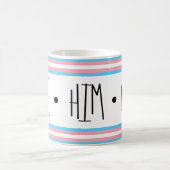 Er/Er/seine Pronomen Transgender-Coffee-Tasse Kaffeetasse (Mittel)
