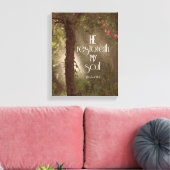 Er erbaut mein Soul Bible Verse Scripture Leinwanddruck (Insitu (Wohnzimmer))