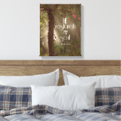 Er erbaut mein Soul Bible Verse Scripture Leinwanddruck (Insitu (Schlafzimmer))