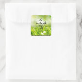 Er erbaut mein Soul Bible Verse Scripture Quadratischer Aufkleber (Tasche)