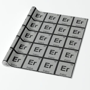 Er - Erebus Griechische Chemie - Periodisches Tabe Geschenkpapier