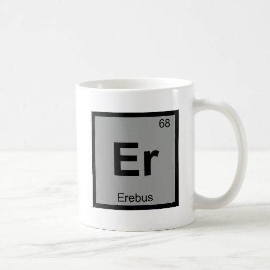 Er - Erebus Griechische Chemie - Periodisches Tabe Kaffeetasse (Rechts)