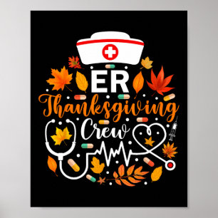 Er Erntedank Nurse Crew Erntedank Emergency Poster
