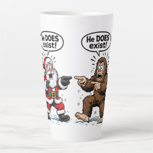 Er existiert tatsächlich! Weihnachtsmann & Bigfoot Milchtasse