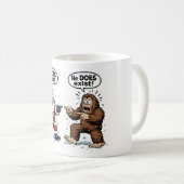 Er existiert! Weihnachtsmann & Bigfoot Kaffeetasse (VorderseiteRechts)