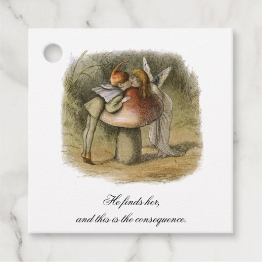 Er findet ihren romantischen Valentinstag Geschenkanhänger (Vorderseite)