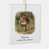 Er findet ihren romantischen Valentinstag Keramikornament (Rechts)