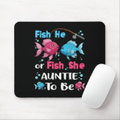 Er fischt oder sie fischt Geschlecht Enthüllung Fa Mousepad (Mit Mouse)
