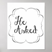 Er Fragte.. Poster (Vorne)