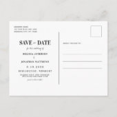 Er Fragte, sie sagte, 10-4 Polizeihochzeit Rettete Ankündigungspostkarte (Rückseite)