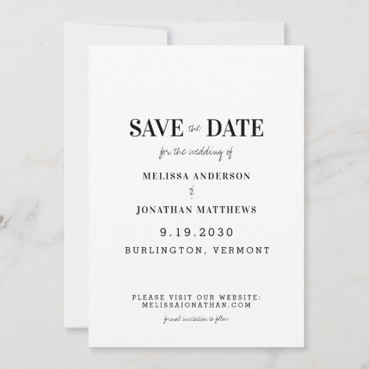 Er Fragte, sie sagte, 10-4 Strafverfolgungshochzei Save The Date (Rückseite)