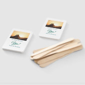 Er fragte, sie sagte ja Foto verlobt blau grün Fächer (Non-assembled)