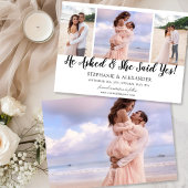 Er Fragte, sie sagte ja Foto Verlobte Ankündigung