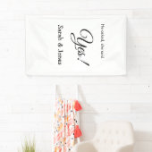 Er fragte, sie sagte ja Verlobung einfach minimal Banner (Insitu)