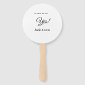 Er fragte, sie sagte ja Verlobung einfach minimal Fächer (Rückseite)